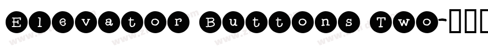 Elevator Buttons Two字体转换